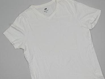 biala bluzka: H&M, Koszulka dla mężczyzn, rozmiar M — 1