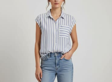 bluzka w paski pepco: Clockhouse, Bluzka damska, rozmiar XS — 7