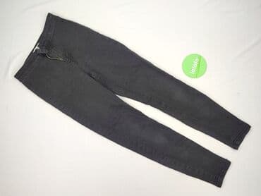 sinsay czarne spodnie z wysokim stanem: Sinsay, Jeansy damskie, rozmiar S — 3