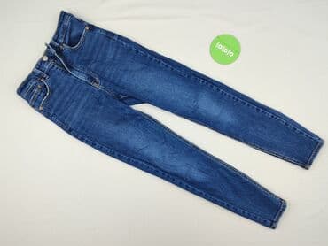 stradivarius woskowane spodnie z wysokim stanem: Stradivarius, Jeansy damskie, rozmiar M — 2