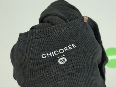 czarne prążkowane bluzki: Chic, Top damski, rozmiar M — 4