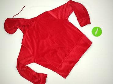 czerwona bluza pull bear: Bluza z kapturem damska, rozmiar XL — 3