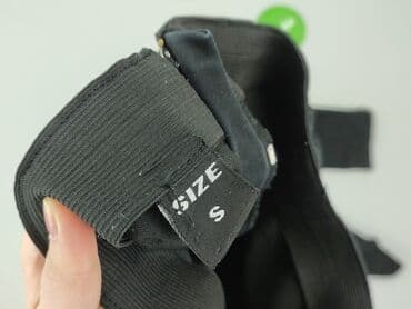 legginsy z imitacji skóry z wysokim stanem: Spodnie materiałowe damskie, S — 4