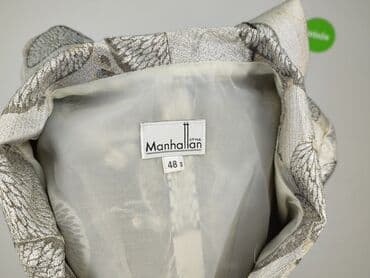 metaliczne kurtki: Marynarka damska, rozmiar 4XL — 4