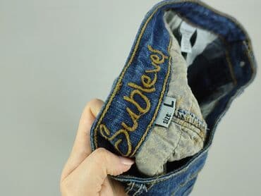 spódniczka dżinsowe z wysokim stanem: Spódnica damska, rozmiar L — 4