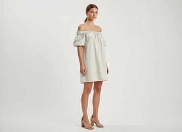 zara sukienka bufiaste rękawy: Zara, Sukienka damska, rozmiar M — 7