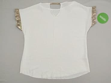 srebrne bluzki wieczorowe: Bluzka damska, rozmiar 5XL — 3