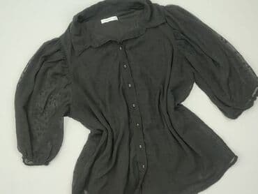 czarne szyfonowa bluzki: Reserved, Women's blouse, size 2XL — 2