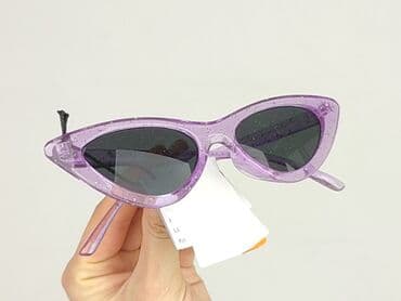 złote dodatki do zielonej sukienki: Glasses, Sunglasses, Cat eyes design, condition - Perfect — 5