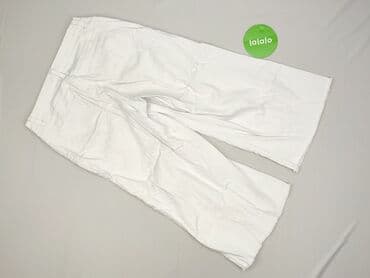 spodnie woskowane białe: John Baner, 3/4 length trousers for men, size M — 3