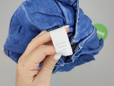 spodenki jeansowe z wysokim stanem pull and bear: Szorty damskie, rozmiar S — 5