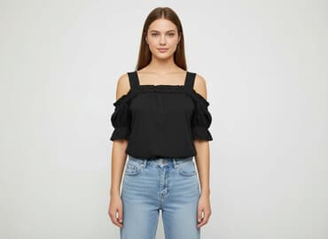 t shirty czarne damskie: T-shirt damski, rozmiar S — 5