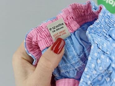sukienka srebrna cekiny h: Niemowlęce spodnie materiałowe, 9-12 miesięcy, 74-80 cm, Tu, stan - Bardzo dobry — 4
