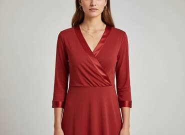 piękne czerwone sukienki na wesele: H&M, Sukienka damska, rozmiar M — 7