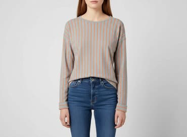 koszulki z długim rękawem damskie boss orange: H&M, T-shirt damski, rozmiar S — 1