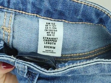 spodnie jeansowe dziecięce: Spodnie jeansowe, 12 lat, 152, stan - Bardzo dobry — 4