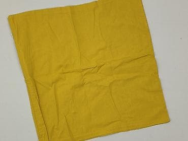 puchowa: Poszewka na poduszkę dekoracyjną – musztardowa - Kwadratowa poszewka — 1