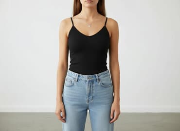 shein czarne bluzki: VRS, Bluzka damska, rozmiar S — 6