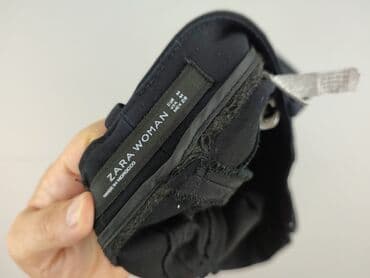 zara spodnie z imitacji skóry: Zara, Spodnie materiałowe damskie, rozmiar M — 4