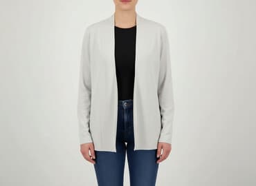 szara marynarka damska do sukienki: Kardigan damski, XL — 7