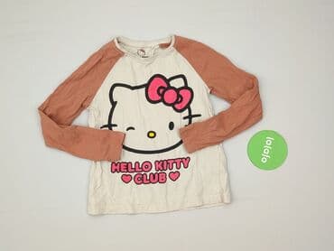 koszulka z hello kitty: Bluzka, Hello Kitty, 9 lat, 128-134 cm, stan - Bardzo dobry — 2