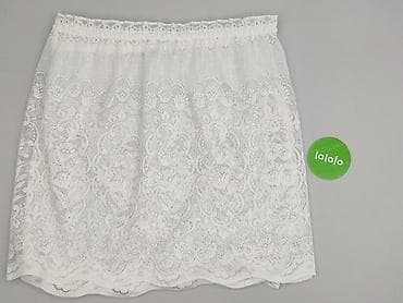 Дім і сад: Biała koronkowa spódnica mini/midi z elastycznym pasem - Kolor — 2