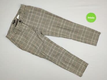 spodnie czerwone w kratę h m: H&M, Material trousers for women, size XS — 3