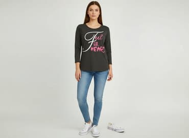 bluzki damskie z napisami: Жіноча блуза, розмір S — 1