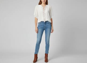 biala marynarka do sukienki: Quiz, Bluzka damska, rozmiar L — 6