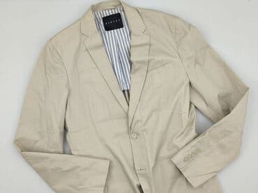 shein marynarki męskie: Marynarka męska Sisley - Kolor: beżowy/piaskowy - Rozmiar z metki: 48 — 1