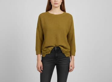 river island kurtka jeansowa: River Island, Sweter damski, rozmiar L — 7