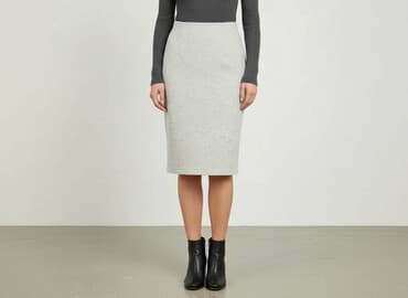 plisowane spódnice szara: Edan, Spódnica damska, rozmiar M — 6