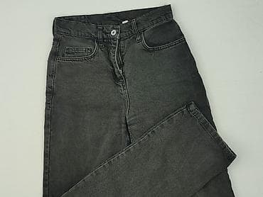 jeans wysoki stan: Jeansy damskie, rozmiar L — 1