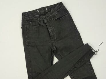 dżinsy z wysokim stanem czarne: Denim Co, Jeansy damskie, XS — 1
