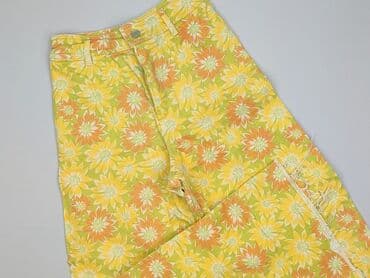 spodnie jeans dzwony: Denim, Spodnie materiałowe damskie, rozmiar S — 1