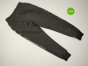 spodnie czarne blyszczace: Spodnie dresowe dla mężczyzn, M — 3