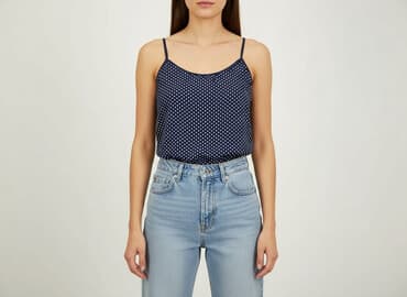 reserved sukienka niebieska w groszki: Tu, Bluzka damska, rozmiar L — 6