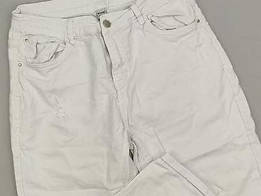 cream spodnie: Jeansy damskie, rozmiar XL — 1