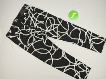 dżinsy z łańcuchem: Spodnie materiałowe damskie, rozmiar L — 4