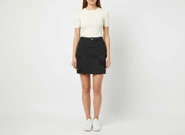 spódnice jeans czarne: Gold SK, Spódnica damska, rozmiar S — 1