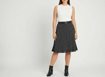 spódniczka w grochy: Corina, Spódnica damska, rozmiar XL — 6