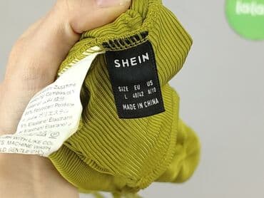 bluzka żółta w czarne paski: Shein, Top damski, rozmiar L — 4