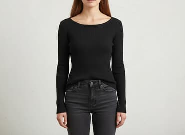 bluzki z dzianiny prążkowanej: Gina Tricot, Bluzka damska, rozmiar S — 1