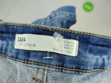 jeansy slim damskie zara: Denim, Jeansy damskie, rozmiar M — 4