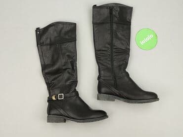 długie kozaki i sukienka: High boots for women, size 37 — 3