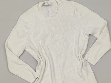 zara sweter z bufiastymi rękawami: Zara, Sweter damski, rozmiar L — 2