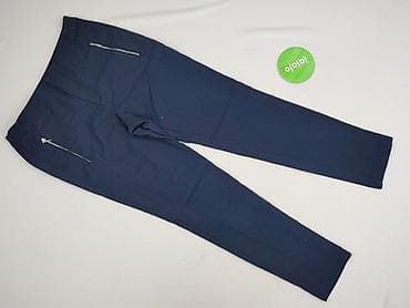 czarne cargo pull and bear: Zara, Spodnie materiałowe damskie, rozmiar M — 2