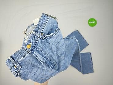 biale trampki ck: H&M, Jeansy damskie, rozmiar M — 6