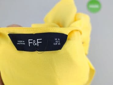 żółte bluzki z krótkim rękawem: F&F, Bluzka damska, rozmiar M — 5