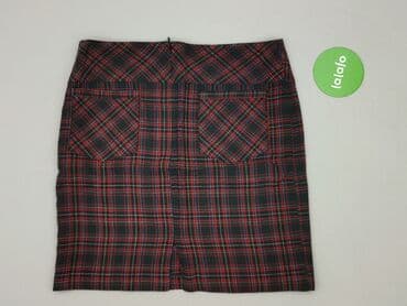 spódnica w kratę czerwona midi: Spódnica damska, XL — 3